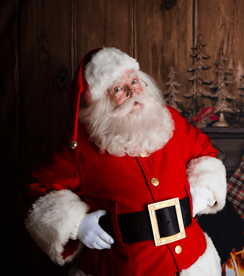 Santa at the Fireplace